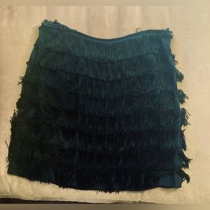 Fabulous 90’s Mini Fringe Skirt by Donna Karan of New York~